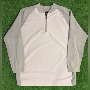 Oakley Engineered Gray/White Quarter Zip Sweater